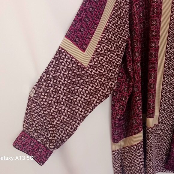 NYDJ Women's Long Sleeve Button Front Tunic Top Plus Size 2X - Picture 5 of 10